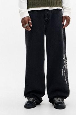 BDG Washed Black Jack Spider Jeans