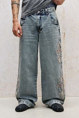 BDG Bleach Bake Neo Appliqué Skate Jeans
