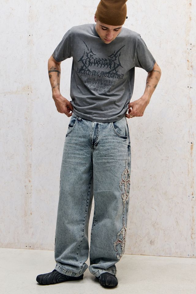Jeans Skate BDG Bleach Bake Neo con Appliqué #1