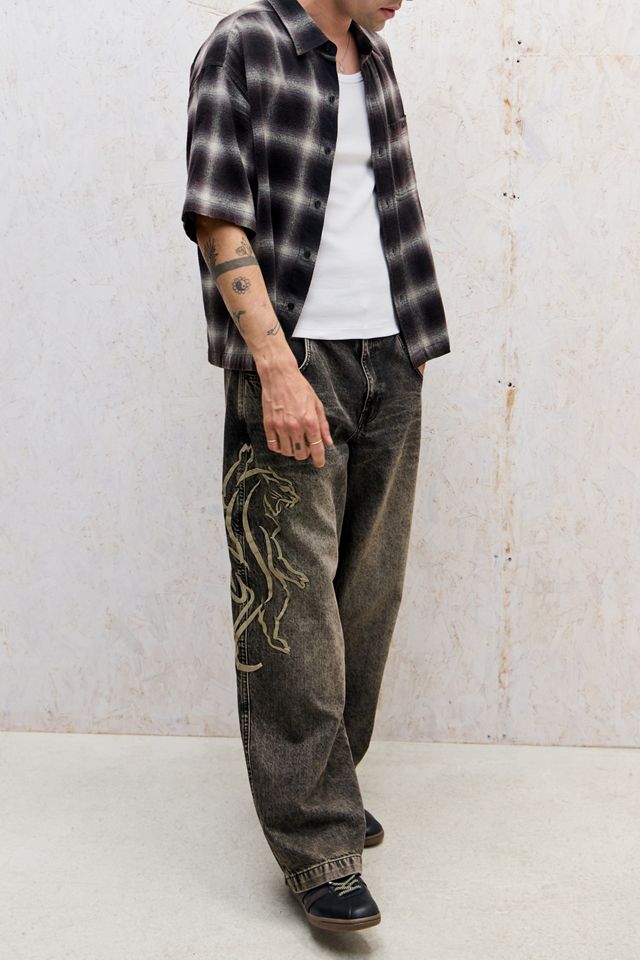 BDG Neo Panther Embroidered Jeans #1