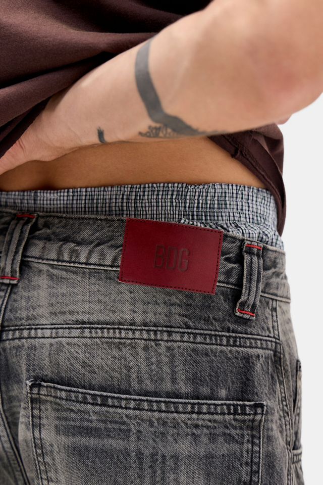 BDG Jeans Neo Skate a Quadri Nero Slavato #3