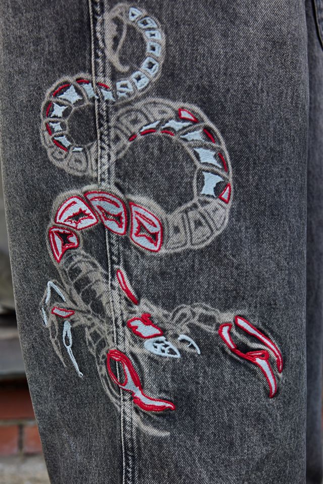 BDG Neo Skate Embroidered Scorpion Denim Jeans #4