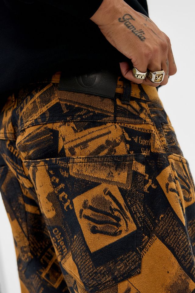 No Problemo Redacted Jacquard Baggy Trousers #2