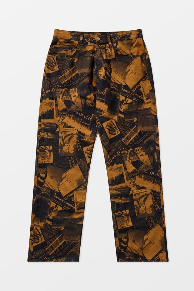 No Problemo Redacted Jacquard Baggy Trousers #4