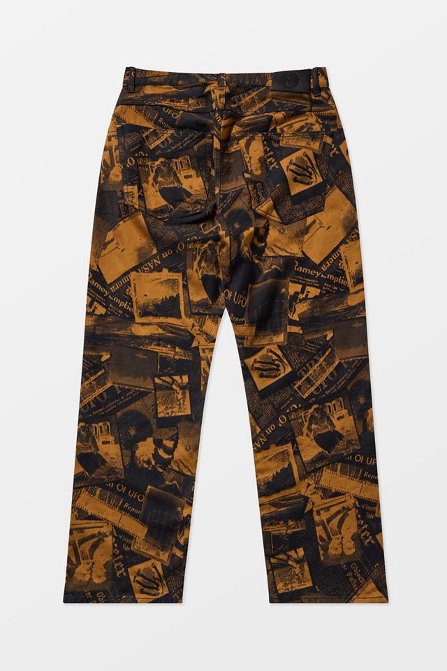 No Problemo Redacted Jacquard Baggy Trousers #5
