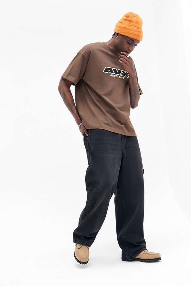 AVX Avirex Dept UO Exclusive Black Mitch Washed Jeans #2