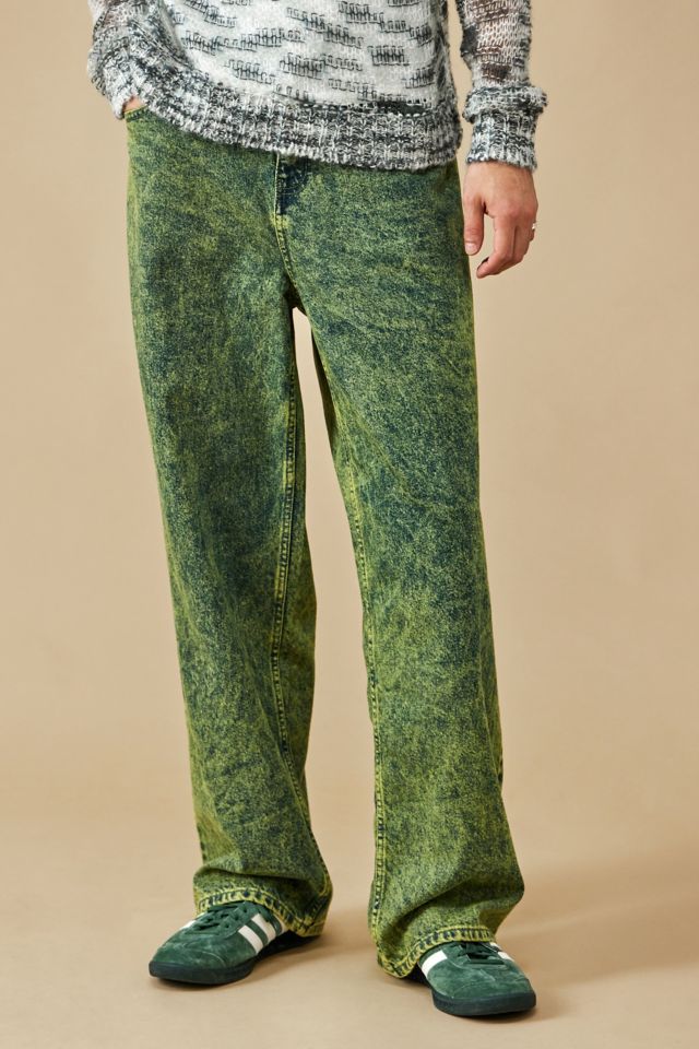 Acid wash best sale green jeans