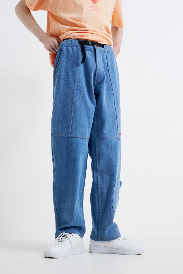 AJOBYAJO - Pantalon de peintre en denim bleu #3