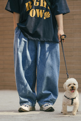 パンツ ANGLAN-Stone Vintage Denim Balloon Pant Anglan Stone Vintage Denim Balloon Pants | Maplestore