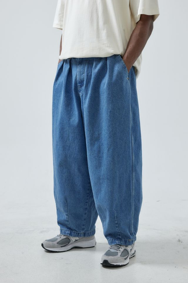 Anglan Light Wash Denim Balloon Pants | Urban Outfitters UK