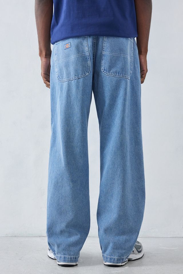Pantalon de travail Dickies Skinny Fit à double genou pour homme, gris