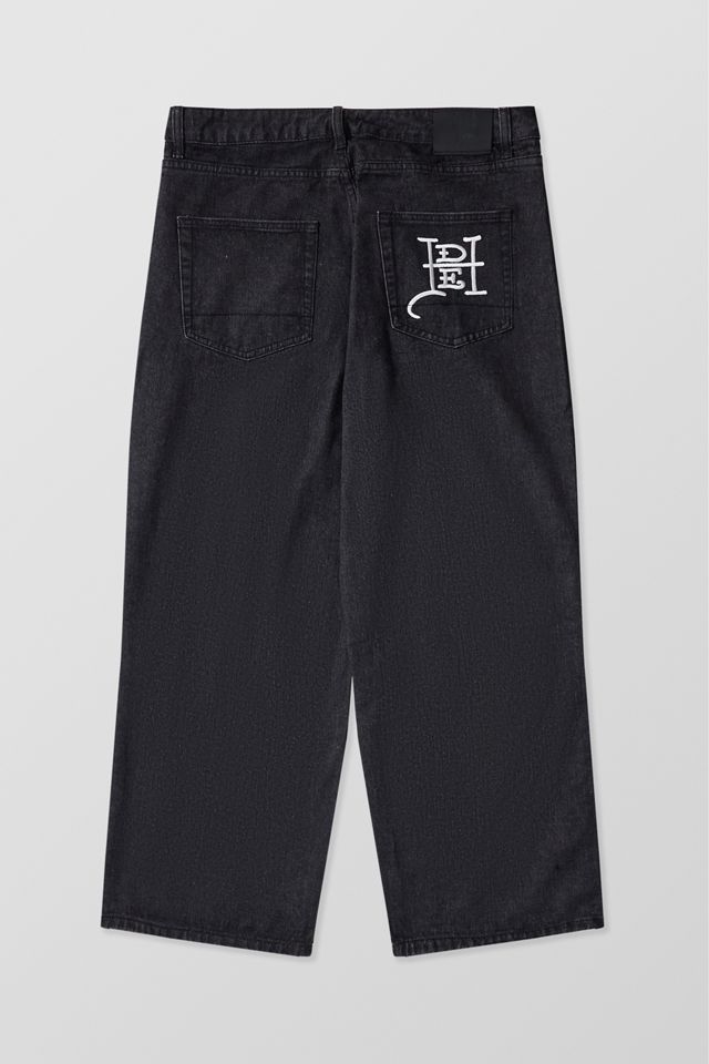 Ed Hardy UO Exclusive Jeans con applicazioni lavate nere #5