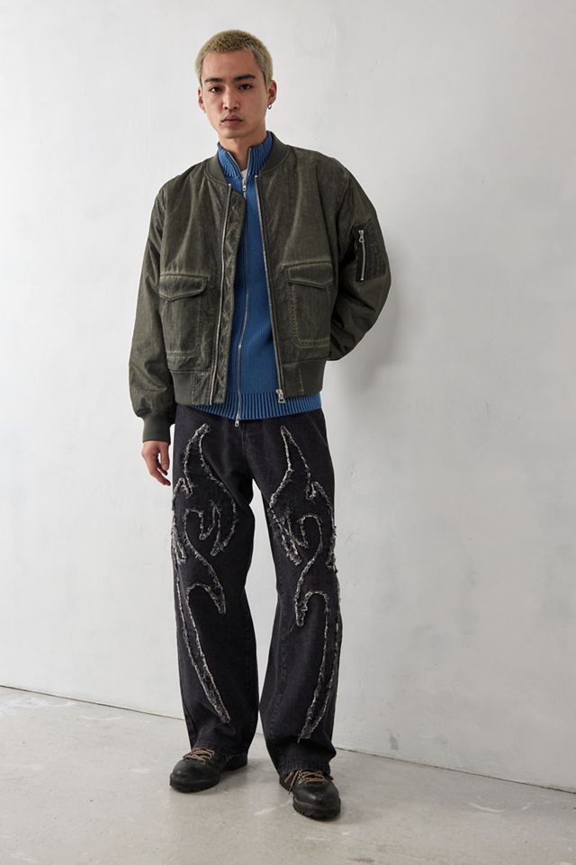Ed Hardy UO Exclusive Jeans con applicazioni lavate nere #1