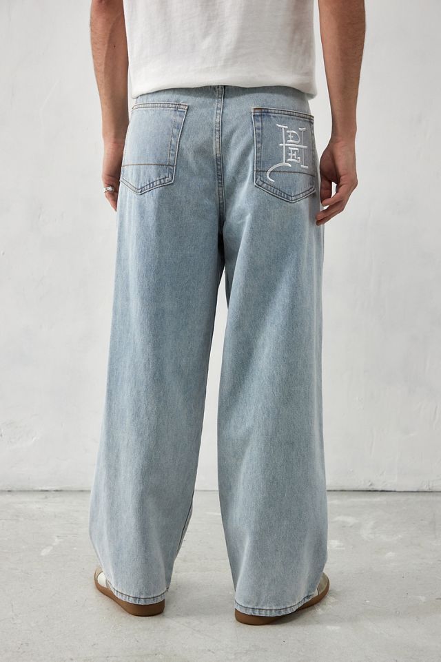 Ed Hardy UO Exclusive Light-Wash Applique Jeans #3