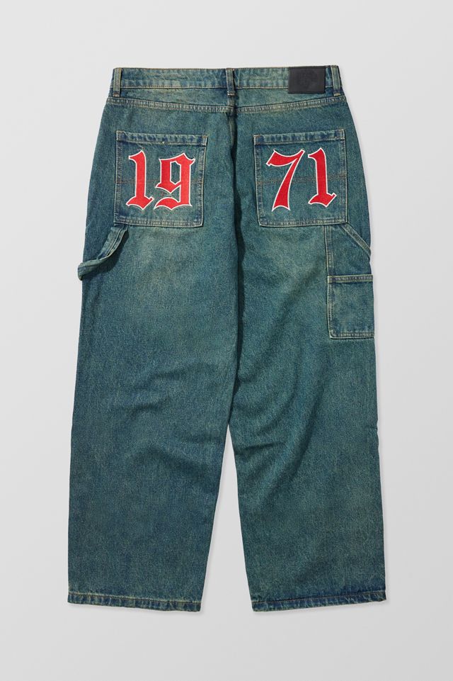 Ed Hardy UO Exclusive Green Tint Carpenter Jeans #4