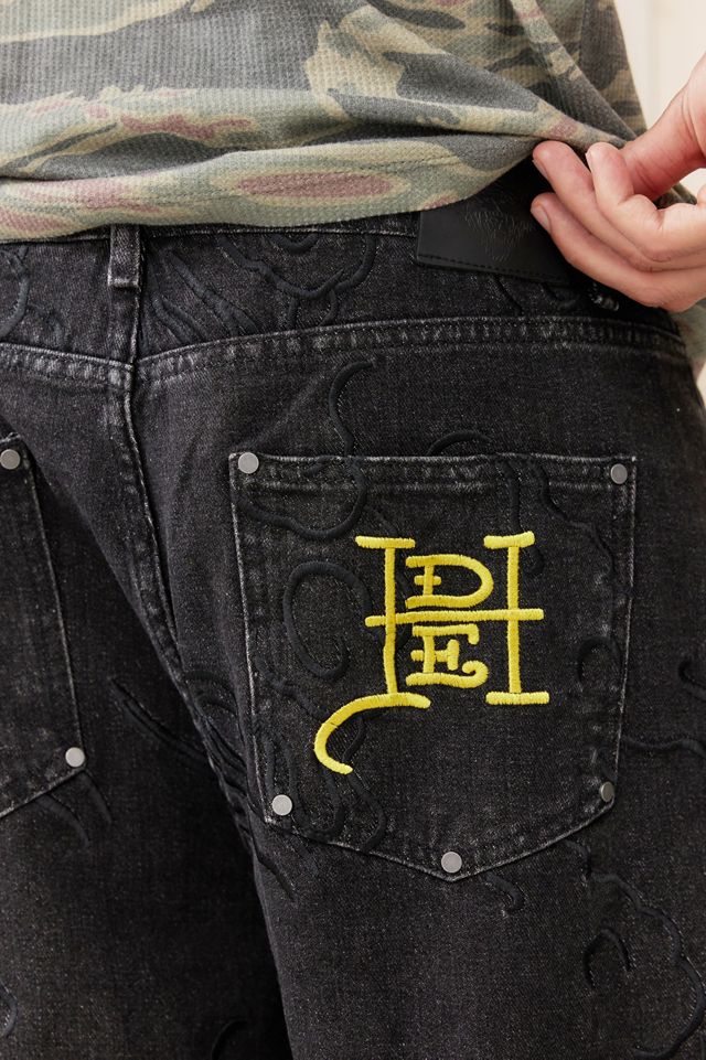 Ed Hardy UO Exclusive All-Over Embroidered Jeans #3