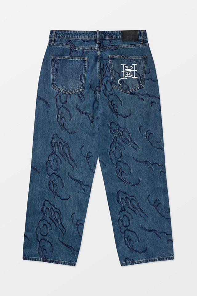 Ed Hardy UO Exklusive Blaue Bestickte Jeans #5