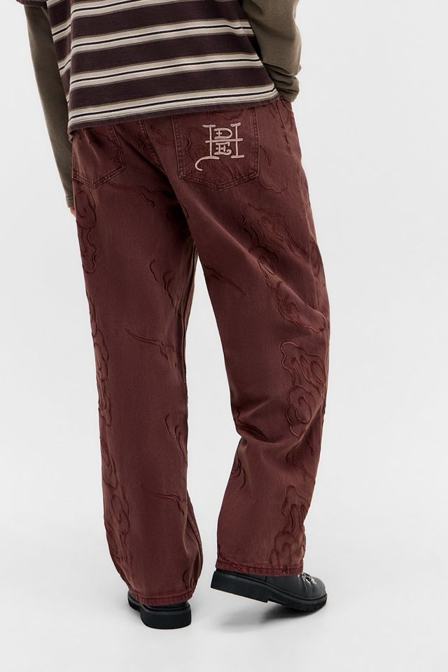 Ed Hardy UO Exclusive Jeans rouges brodés #2