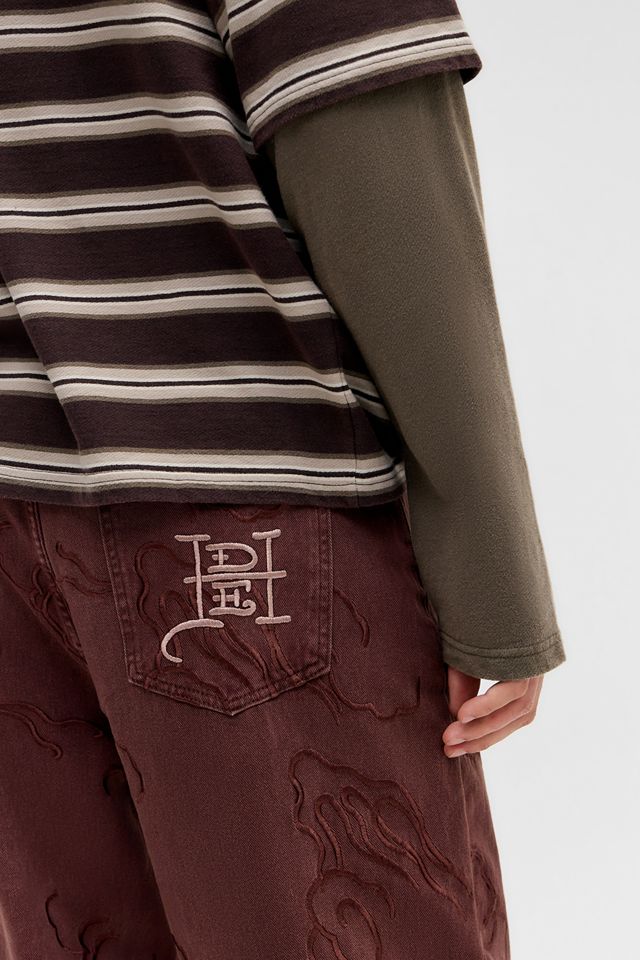 Ed Hardy UO Exclusive Jeans rouges brodés #3