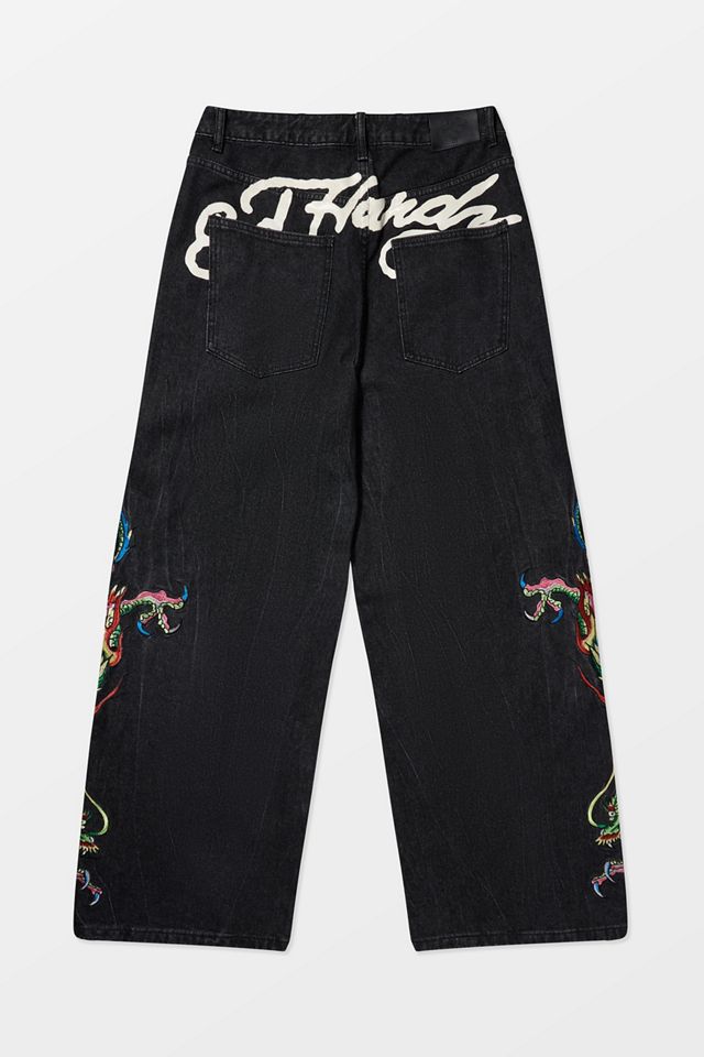 Ed Hardy Jeans UO Esclusivi Spada Nera Drago #5