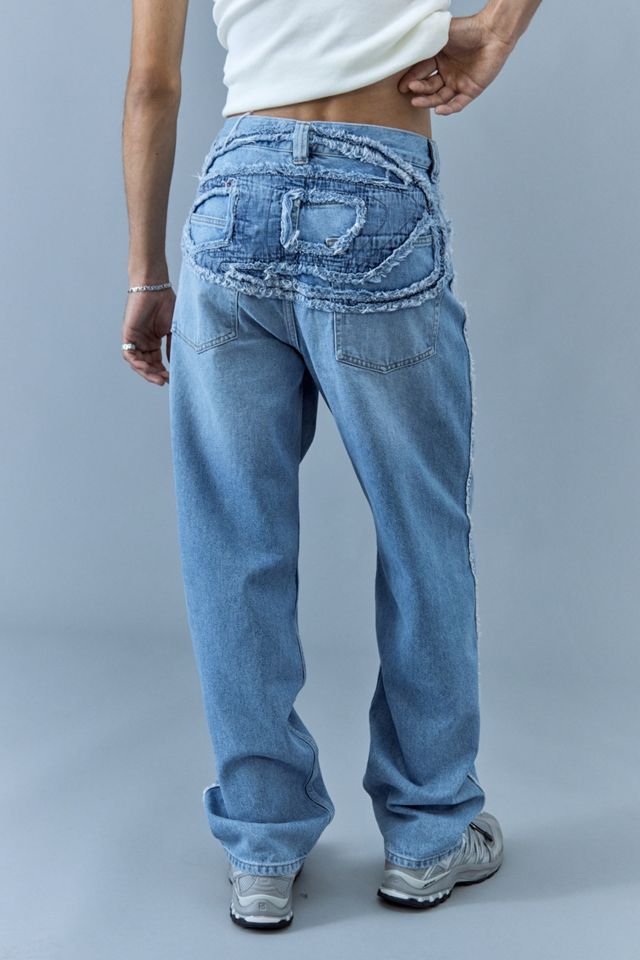 Diesel Light Wash D-Macs 0hlac Straight Jeans #3