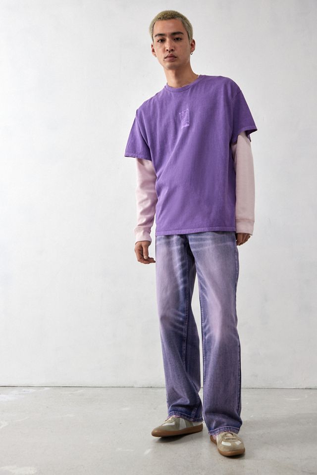 The Ragged Priest UO Exclusive Purple Tint Straight Jeans  #2