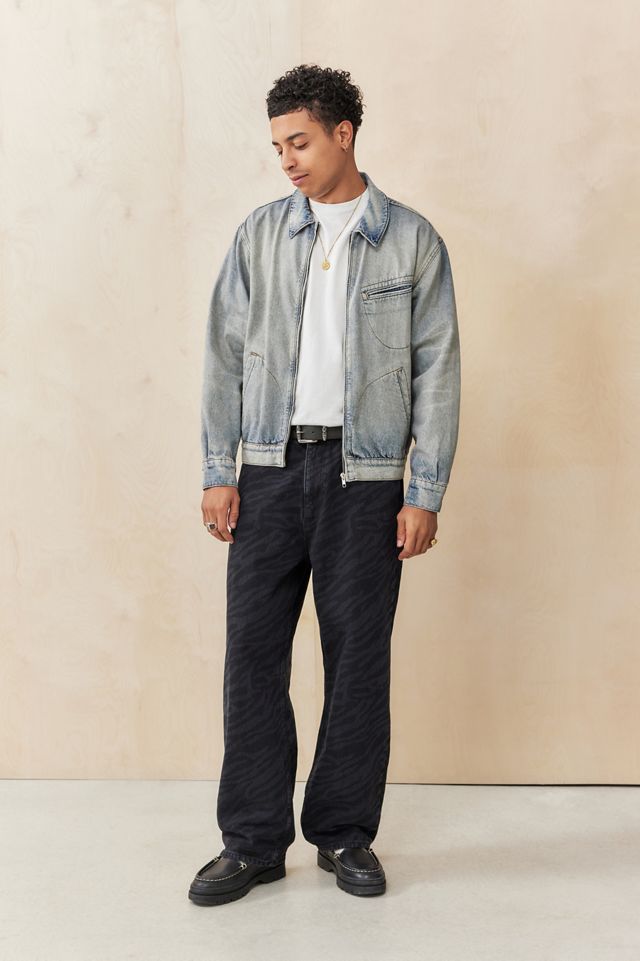 Jeans Láser con Estampado de Cebra BDG Jack #1