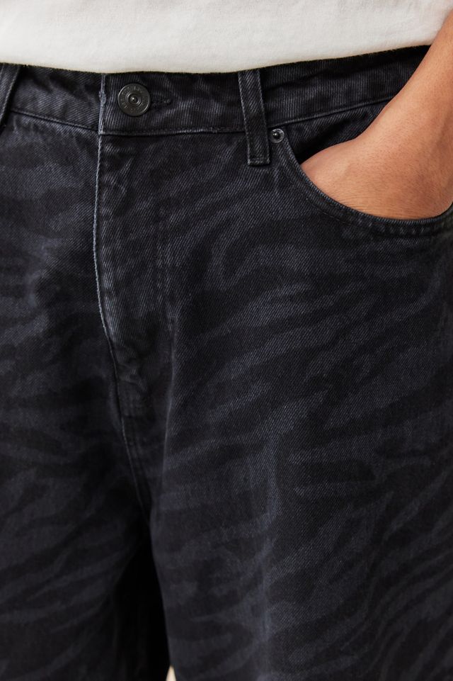 Jeans Láser con Estampado de Cebra BDG Jack #3