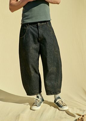 BDG Rinse Black Crop Cacoon Jeans