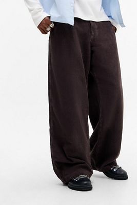 Pantaloni in velluto a coste Neo Chunky BDG marroni