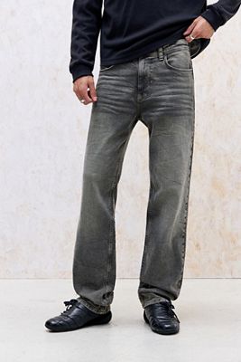 BDG Washed Black Drainpipe Straight Leg Jeans