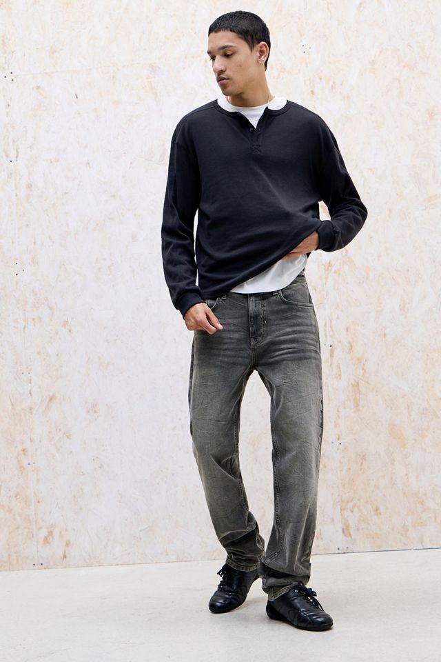 BDG Washed Black Drainpipe Gerade Geschnittene Jeans #1