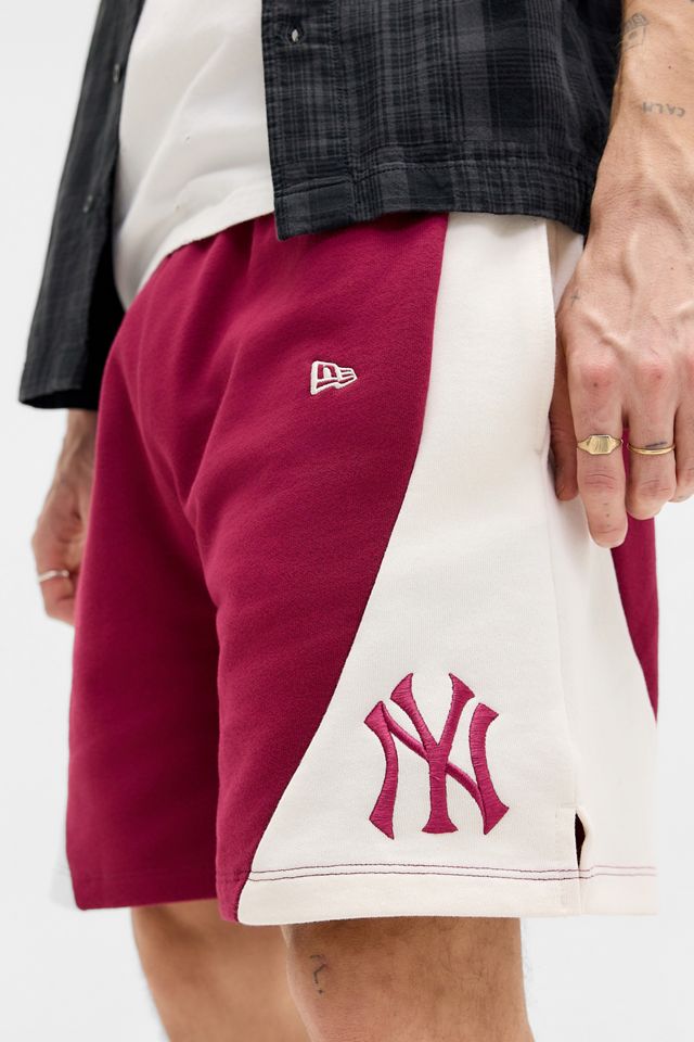 New Era UO Exclusive Red Panelled Longline Shorts #2