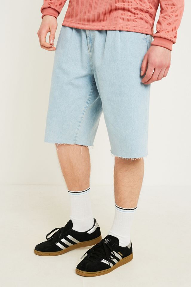 BDG Bleach Pleated Denim Shorts #1