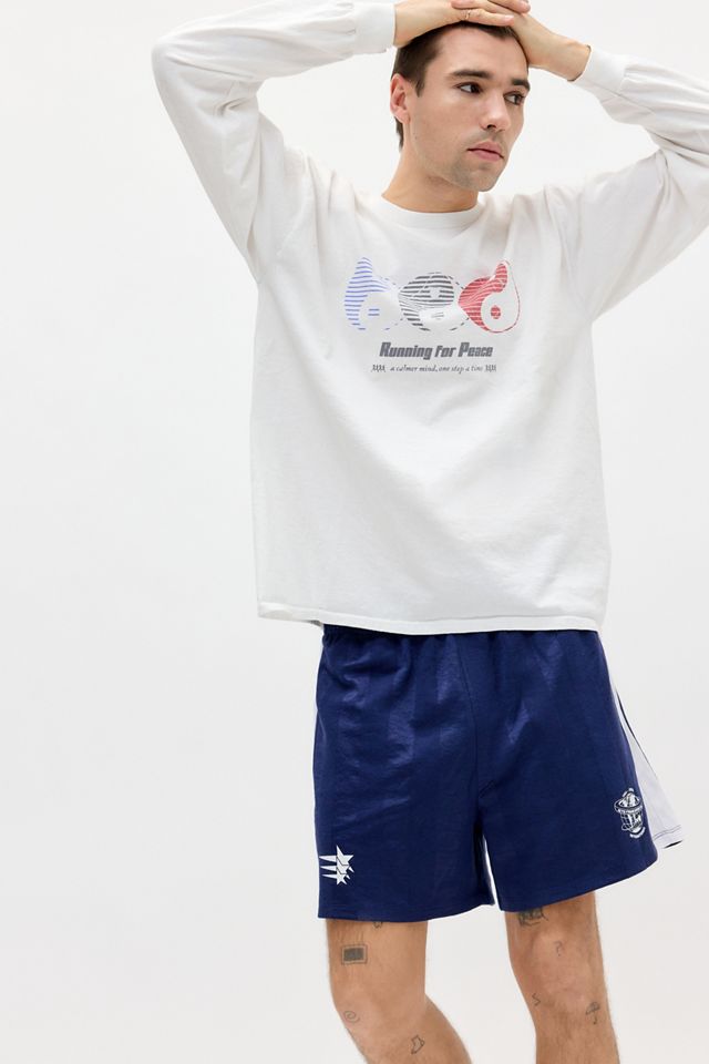 iets frans... Pantalones Cortos Deportivos de Panel Azul Marino #1