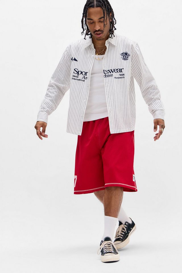 Pantaloncini da basket sportivi rossi iets frans... #1