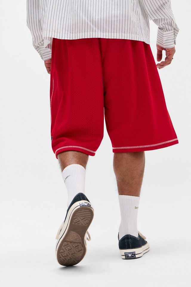 Pantaloncini da basket sportivi rossi iets frans... #3