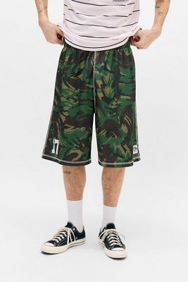 iets frans... Short de sport en maille aérée camouflage vert