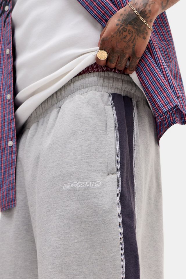 iets frans... Shorts Grigi Harri a Pannelli con Orlo Grezzo #2