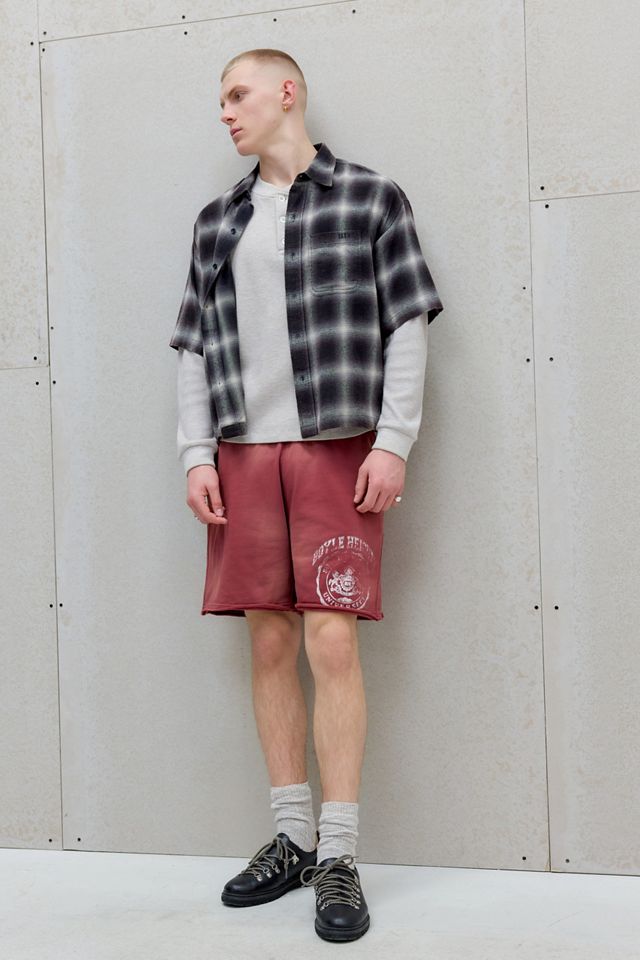 Pantaloncini in Jersey BDG Bordeaux Effetto Sbiancato dal Sole #1