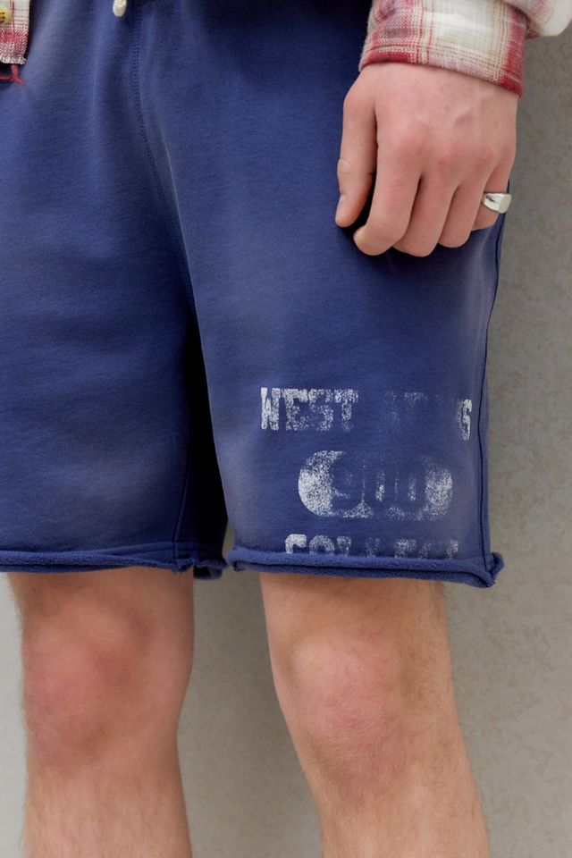 BDG Blue Sun Bleach Jersey Shorts #2
