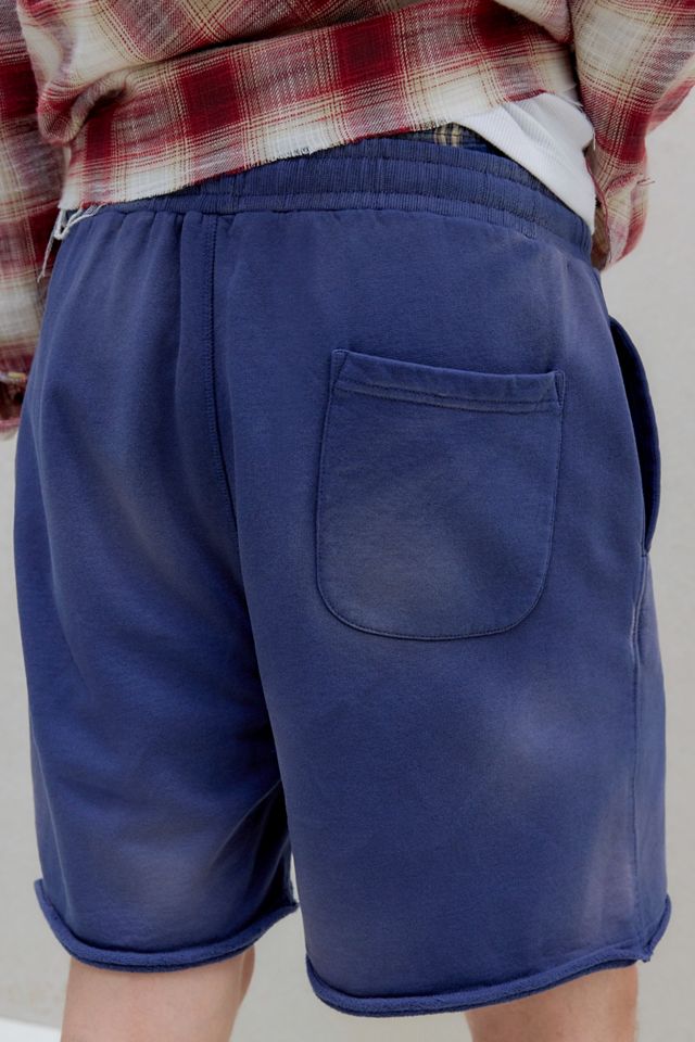 BDG Blue Sun Bleach Jersey Shorts #3