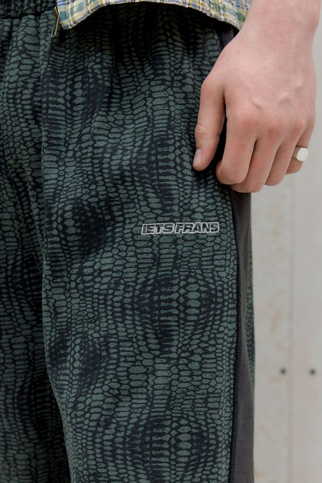 iets frans... Shorts Harri a Pannelli con Stampa Serpente e Orlo Grezzo #2