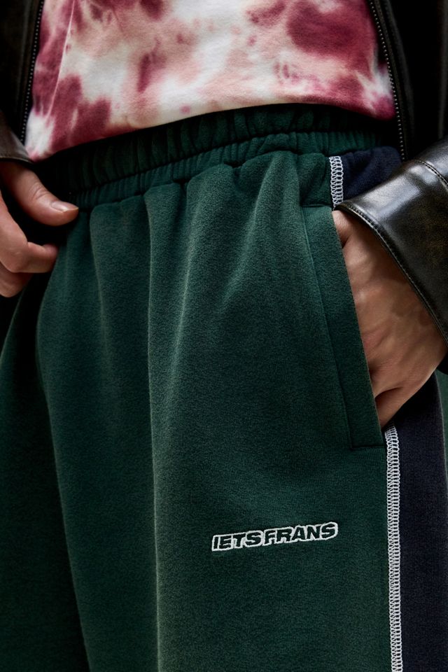 iets frans... Shorts Green Harri Panel con Orlo Grezzo #2