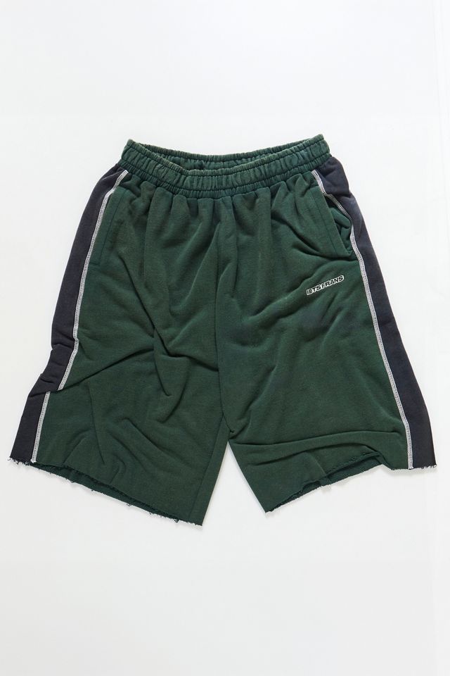 iets frans... Shorts Green Harri Panel con Orlo Grezzo #4