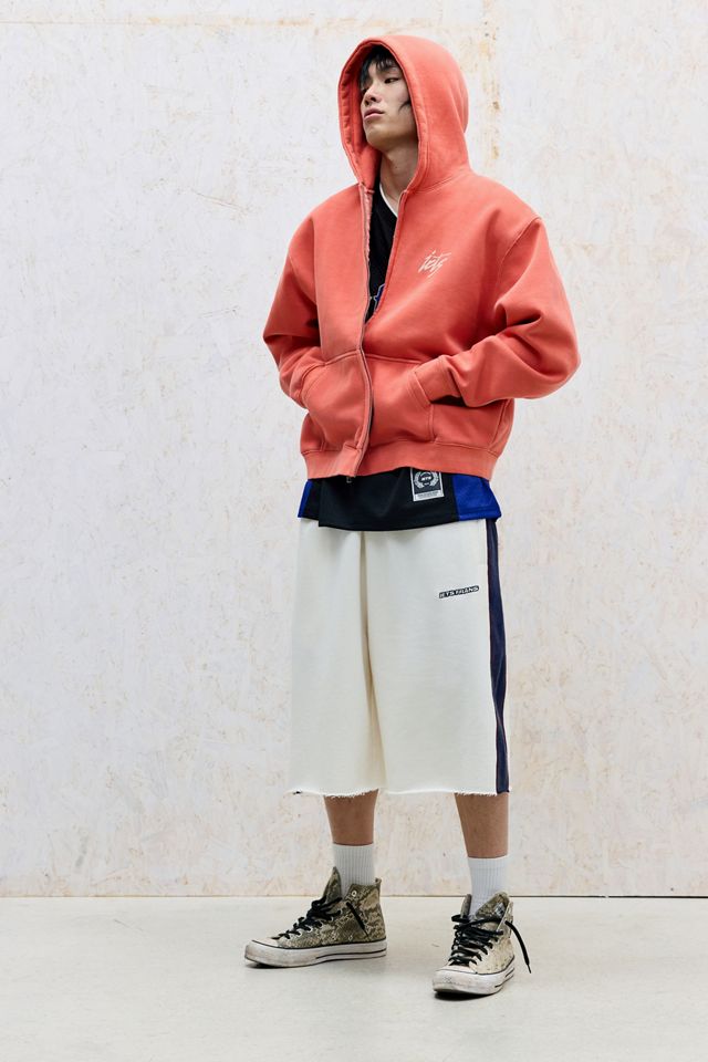 iets frans... Shorts Ecru Harri con Pannello e Orlo Grezzo #1