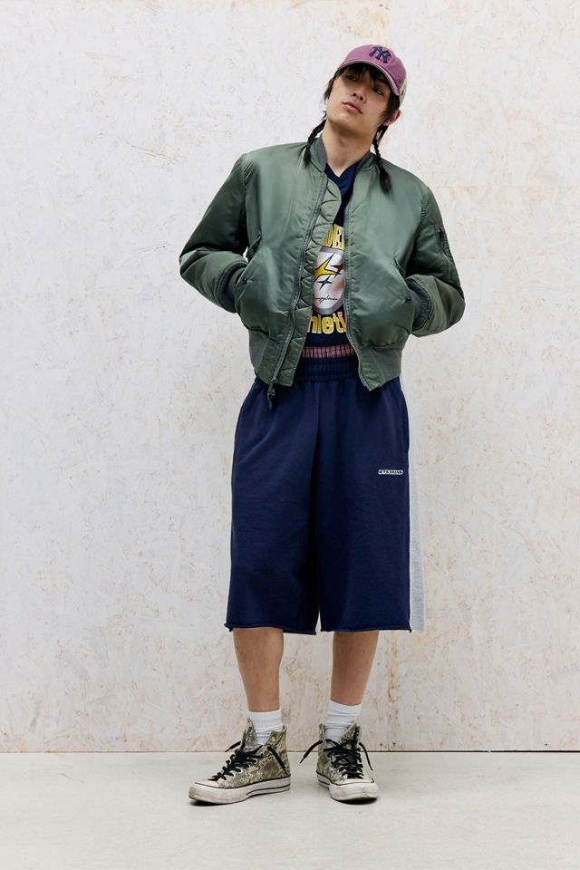 iets frans... Shorts Navy Harri Panel con Dobladillo Sin Rematar #1