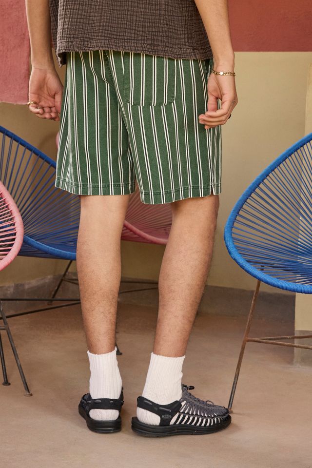 Shorts en sergé à imprimé rayé Ayker #3