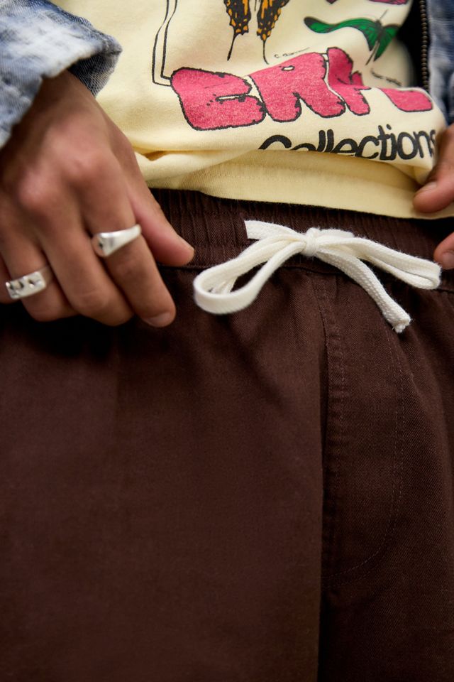 Pantalones Cortos Ayker de Sarga Marrón #2