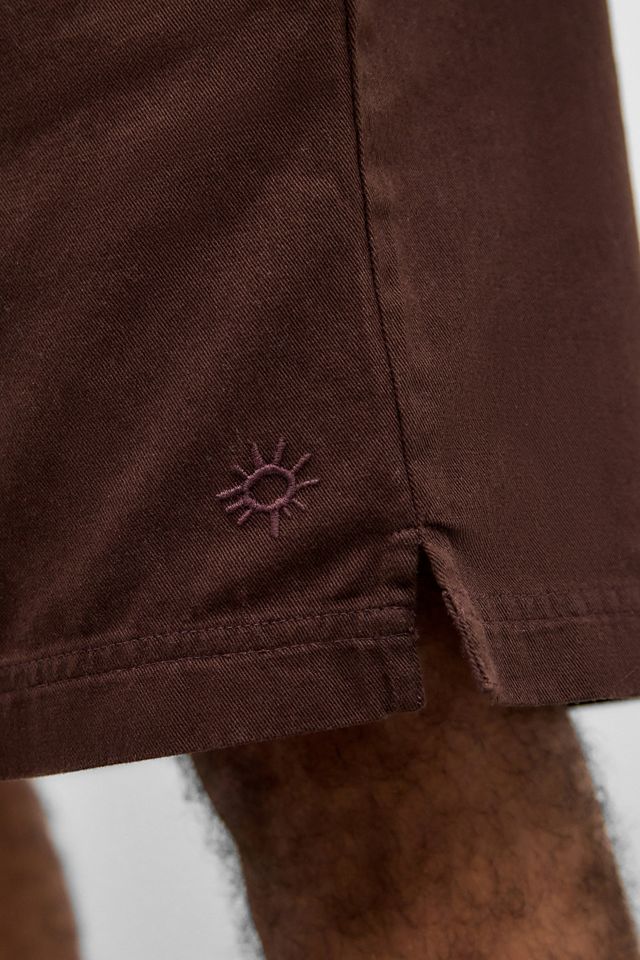 Pantalones Cortos Ayker de Sarga Marrón #3